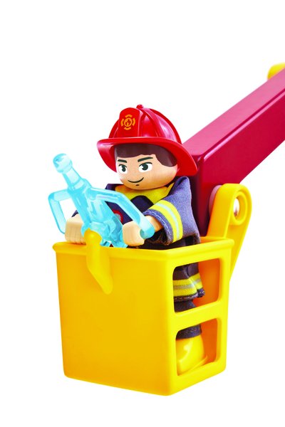Hape Siren & Lights Toy Fire Truck