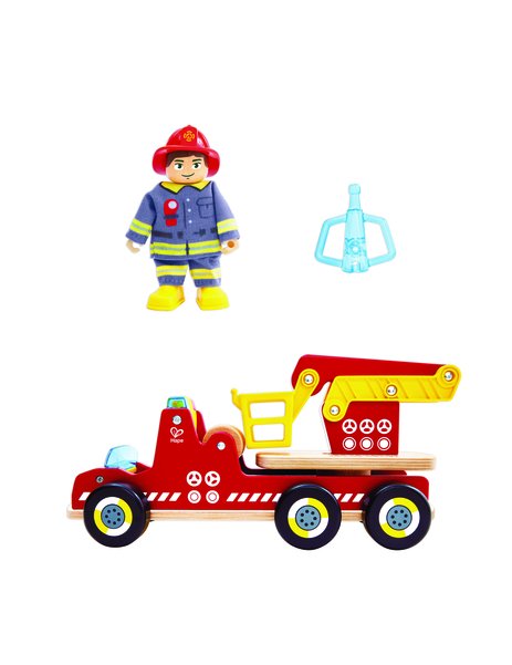 Hape Siren & Lights Toy Fire Truck
