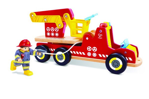 Hape Siren & Lights Toy Fire Truck
