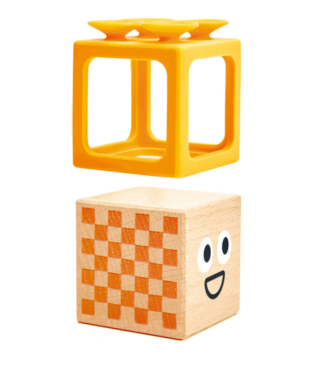 Hape Suction & Sensory Blocks connected in a shape