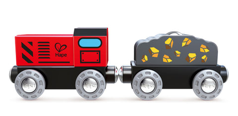 Hape Treasure Mountain Train Set full layout of pieces