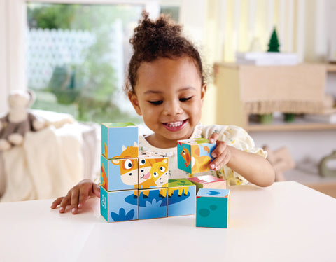 Hape Wooden Puzzle Blocks - Farm