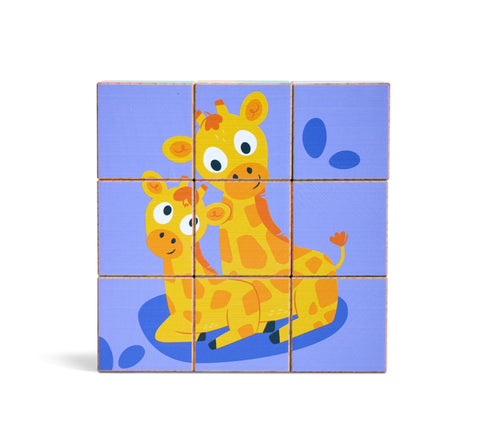 Hape Wild wooden blocks showing animal artwork