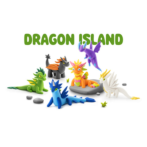 Hey Clay 15 pack - Dragon Island