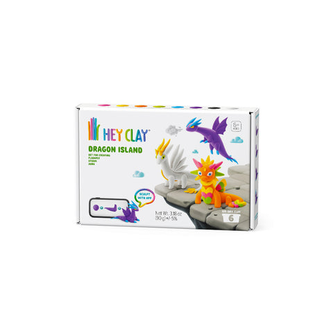 Hey Clay 6 Pack - Dragon Island (Shadow, Reef, Smokey)