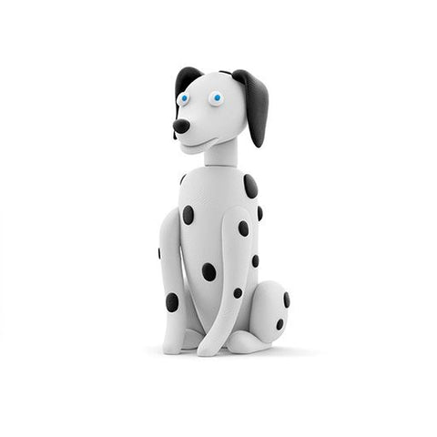 Hey Clay Dalmatian Turbo model made from air-dry clay with the Hey Clay app