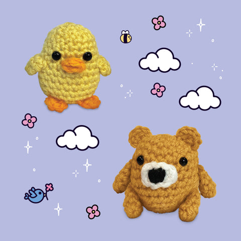 Hinkler Cosy Crochet Mini Cuties Kit 5pc