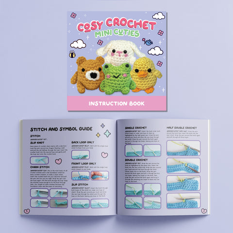 Hinkler Cosy Crochet Mini Cuties Kit 5pc