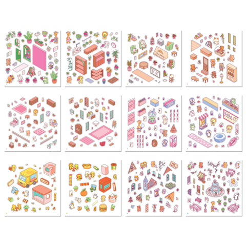 Hinkler Cozy Sticker Worlds - Tiny Suburbia