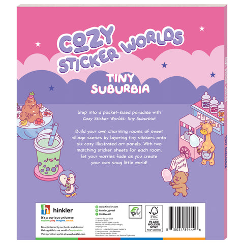 Hinkler Cozy Sticker Worlds - Tiny Suburbia