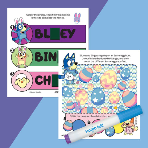 Hinkler Inkredibles Magic Ink - Bluey Easter