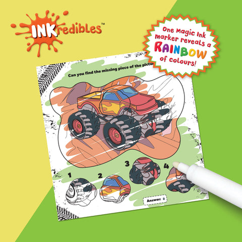 Hinkler Inkredibles Magic Ink - Monster Machines