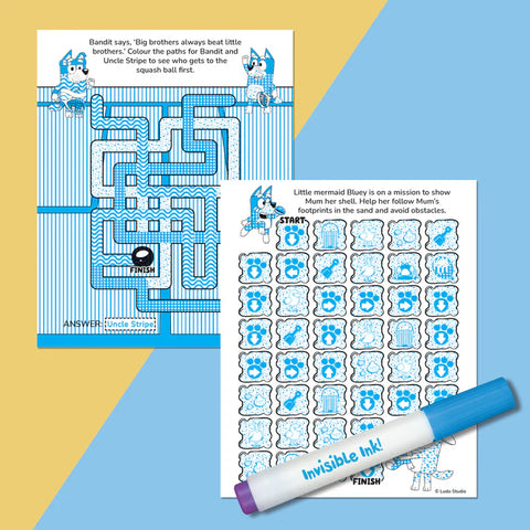 Hinkler Invisible Ink Game Book - Bluey