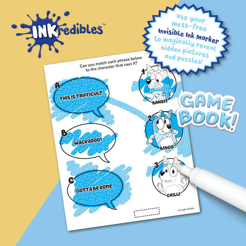 Hinkler Invisible Ink Game Book - Bluey