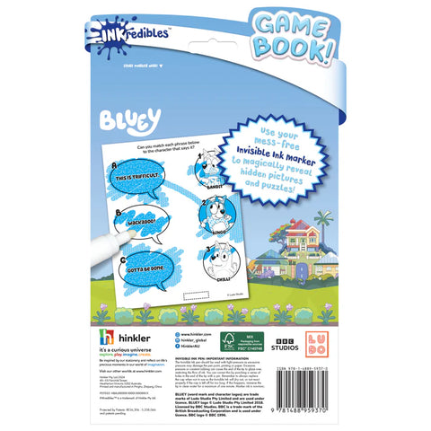 Hinkler Invisible Ink Game Book - Bluey