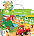 Hinkler Junior Jigsaw Carry & Play Farmyard Fun box
