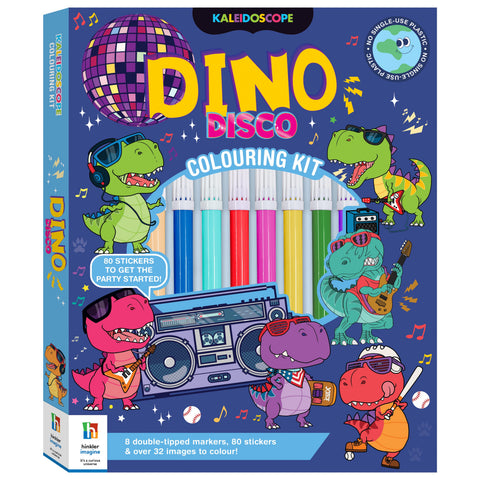 Hinkler Kaleidoscope Colouring Kit - Dino Disco