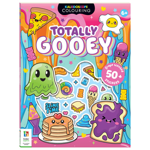 Hinkler Kaleidoscope Colouring Stickers Totally Gooey book front cover