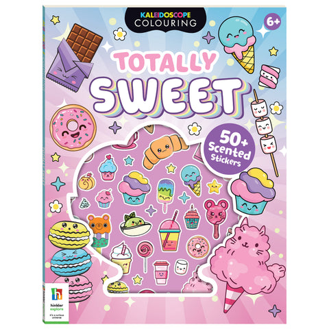 Hinkler Kaleidoscope Colouring Stickers Totally Sweet book front cover