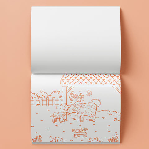 Hinkler Kaleidoscope Lap Desk Colouring Set - Farm