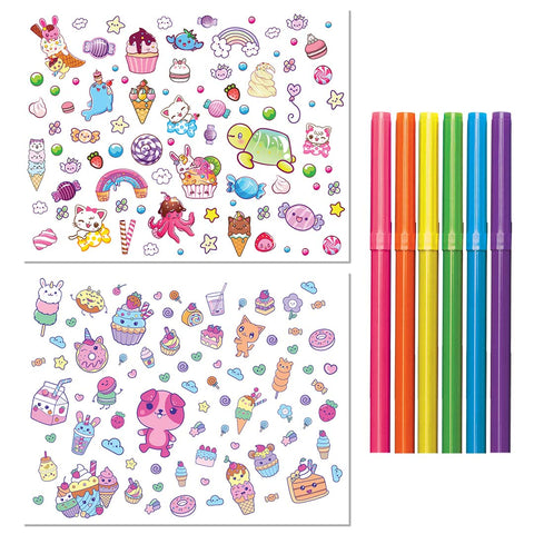 Hinkler Kaleidoscope Lap Desk Colouring Set - Sweet Treats