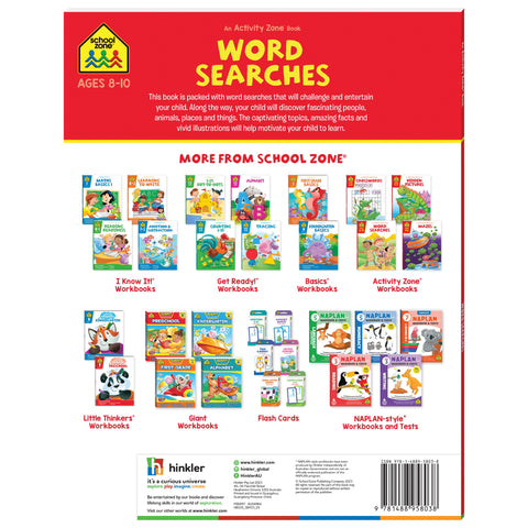 Hinkler School Zone Activity Book - Word Searches