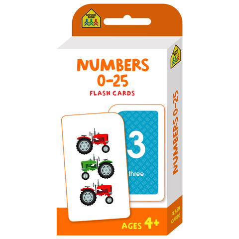 Hinkler School Zone Flash Cards - Numbers 0-25