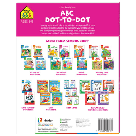 Hinkler School Zone Get Ready Book - ABC Dot-to-Dot