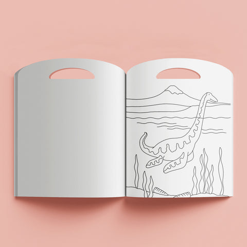 Hinkler Shaped Colouring Book - Dino