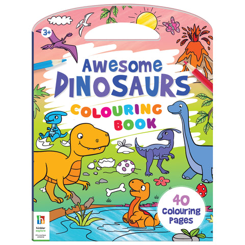 Hinkler Shaped Colouring Book - Dino