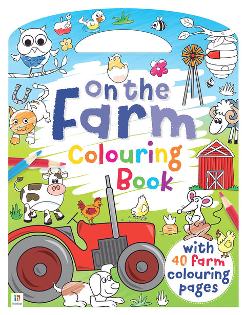 Hinkler Shaped Colouring Book - Farm
