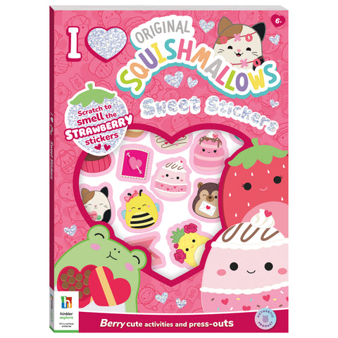 Hinkler Squishmallows Sweet Stickers book cover