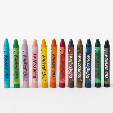 Honeysticks Beeswax Crayons - Jumbo 12 pack