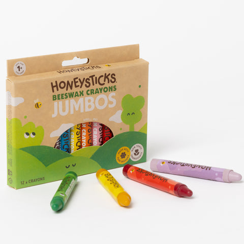 Honeysticks Beeswax Crayons - Jumbo 12 pack