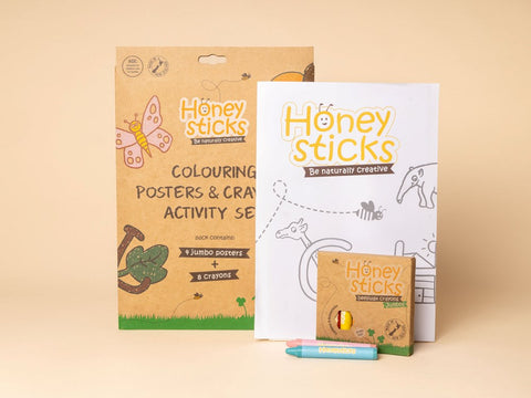 Honeysticks Jumbo Posters & Crayons Activity Pack