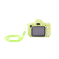 Back view of the Yellow Jadore Digital Camera showing the screen and playful colourful design
