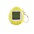 Close-up of the J'adore Digital Pet in yellow, showing the screen and control buttons