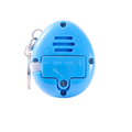 Back view of the J'adore Digital Pet showing the speaker and replaceable LR44 button battery compartment