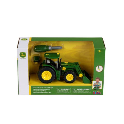 John Deere 1:24 Buildable Tractor with Front Loader