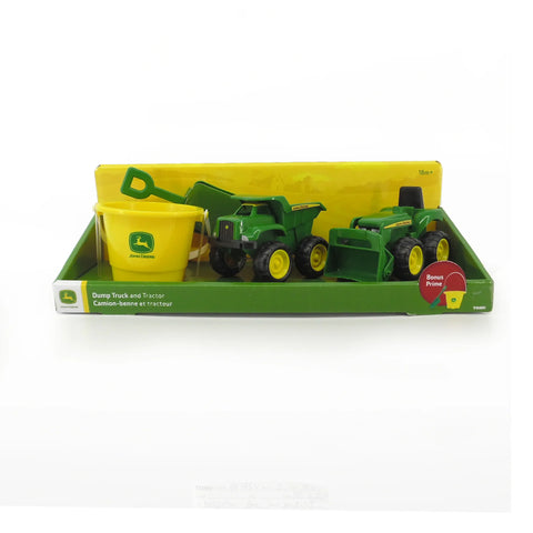 John Deere 15cm Sandpit Set with Bucket and Shovel