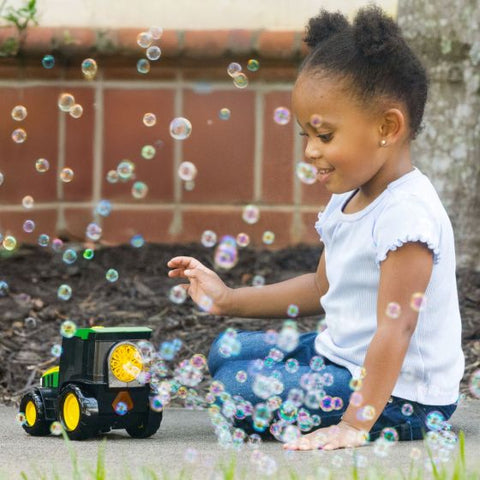 John Deere Bubble & Go Tractor