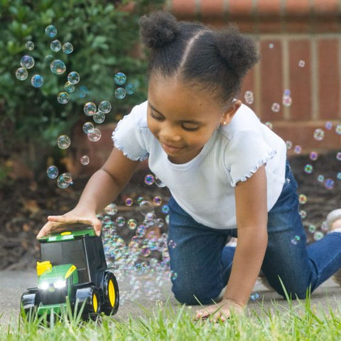 John Deere Bubble & Go Tractor