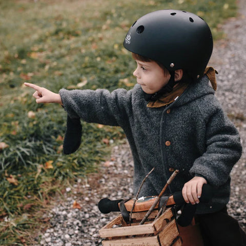 Kinderfeets Toddler Helmet - Black Matte