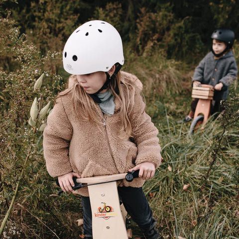 Kinderfeets Toddler Helmet - White Matte