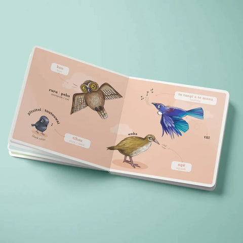 Kuwi  Ngā Manu  Māori - Native Birds Board Book