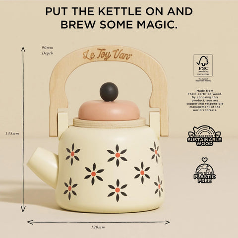 Le Toy Van Vintage Wooden Kettle