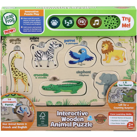 *Leapfrog Interactive Wooden Animal Puzzle