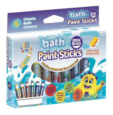 Little Brian Bath Paint Sticks - 6 pack