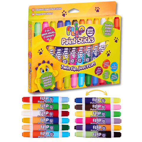 Little Brian Flip Paint Sticks -  12 pack