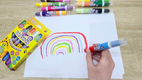 Little Brian Flip Paint Sticks - 6 pack